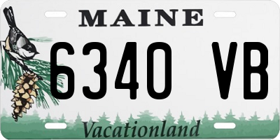 ME license plate 6340VB