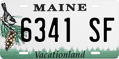 ME license plate 6341SF