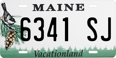 ME license plate 6341SJ