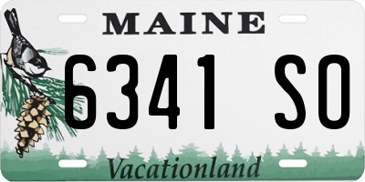 ME license plate 6341SO