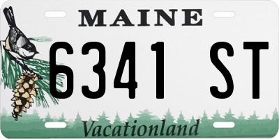 ME license plate 6341ST