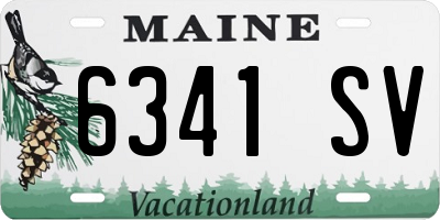 ME license plate 6341SV