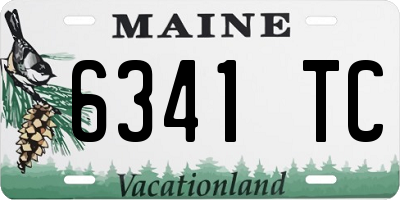 ME license plate 6341TC