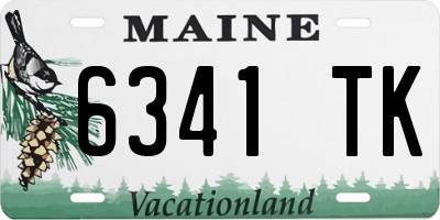 ME license plate 6341TK