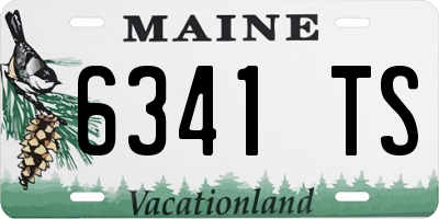 ME license plate 6341TS