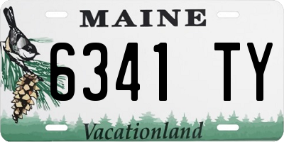 ME license plate 6341TY