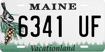 ME license plate 6341UF
