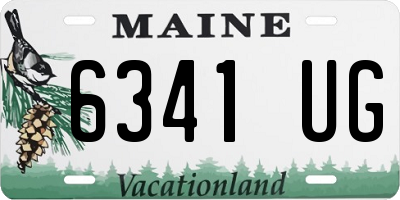 ME license plate 6341UG