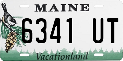 ME license plate 6341UT
