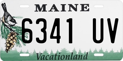ME license plate 6341UV