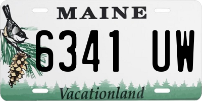 ME license plate 6341UW