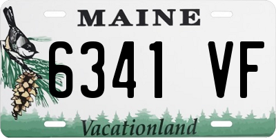 ME license plate 6341VF