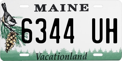 ME license plate 6344UH