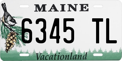 ME license plate 6345TL