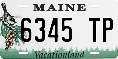 ME license plate 6345TP
