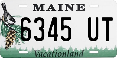 ME license plate 6345UT