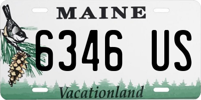 ME license plate 6346US