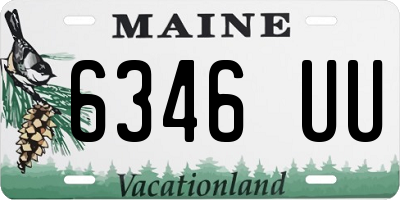 ME license plate 6346UU