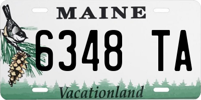 ME license plate 6348TA