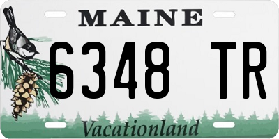 ME license plate 6348TR