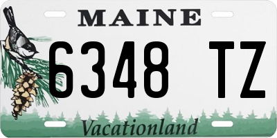 ME license plate 6348TZ