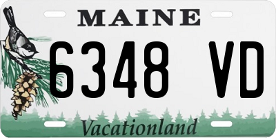 ME license plate 6348VD