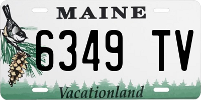 ME license plate 6349TV