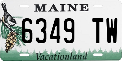 ME license plate 6349TW