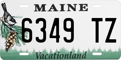 ME license plate 6349TZ