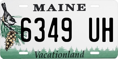 ME license plate 6349UH