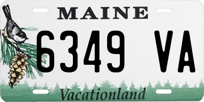 ME license plate 6349VA