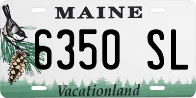 ME license plate 6350SL