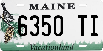 ME license plate 6350TI