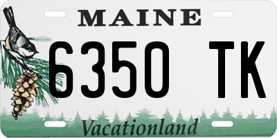ME license plate 6350TK