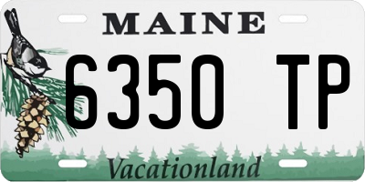 ME license plate 6350TP