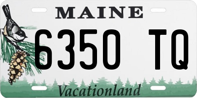ME license plate 6350TQ