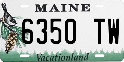 ME license plate 6350TW
