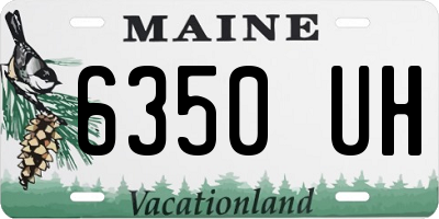ME license plate 6350UH