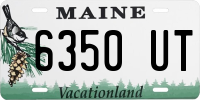 ME license plate 6350UT