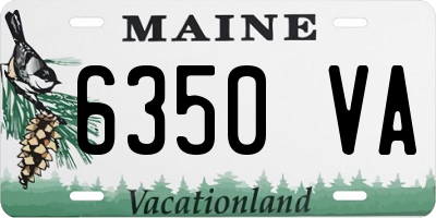 ME license plate 6350VA