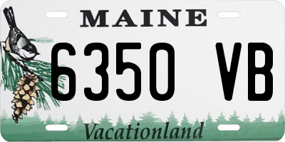 ME license plate 6350VB