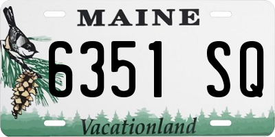 ME license plate 6351SQ