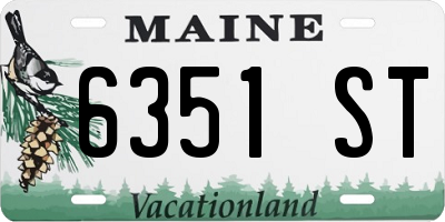 ME license plate 6351ST