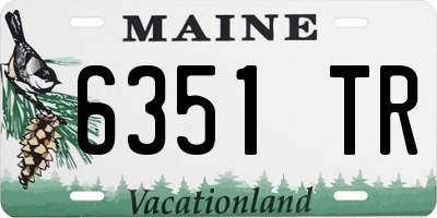 ME license plate 6351TR