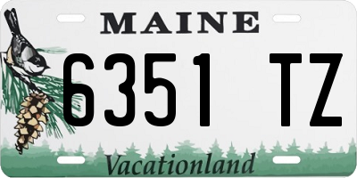 ME license plate 6351TZ
