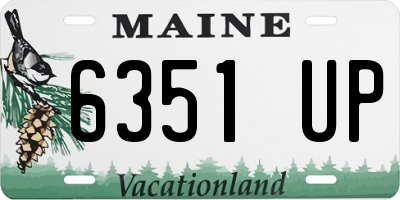 ME license plate 6351UP