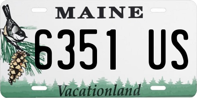 ME license plate 6351US