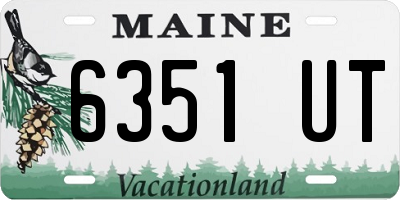 ME license plate 6351UT