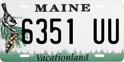 ME license plate 6351UU