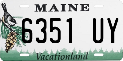 ME license plate 6351UY